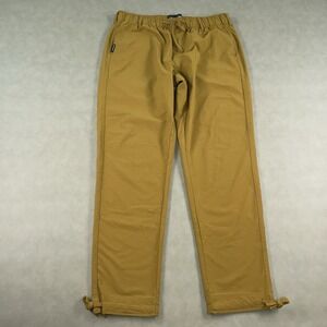 Coalatree Trailhead Adventure Pants Mens L Elastic Waist Hiking Mustard Brown